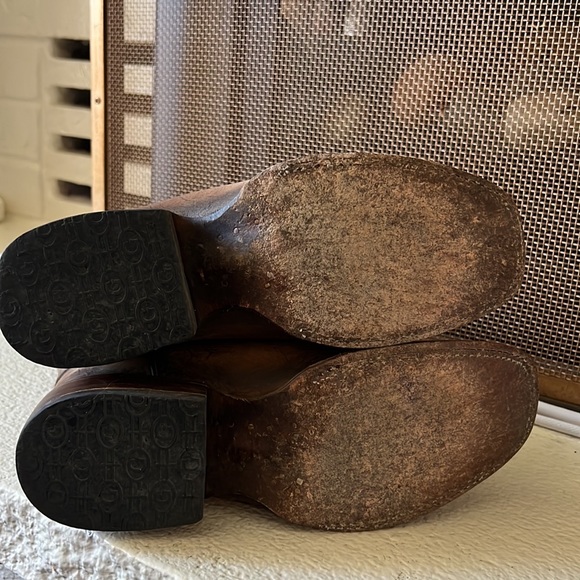 Circle G Ladies Brown Flowered Embroidery Square Toe - Picture 6 of 7